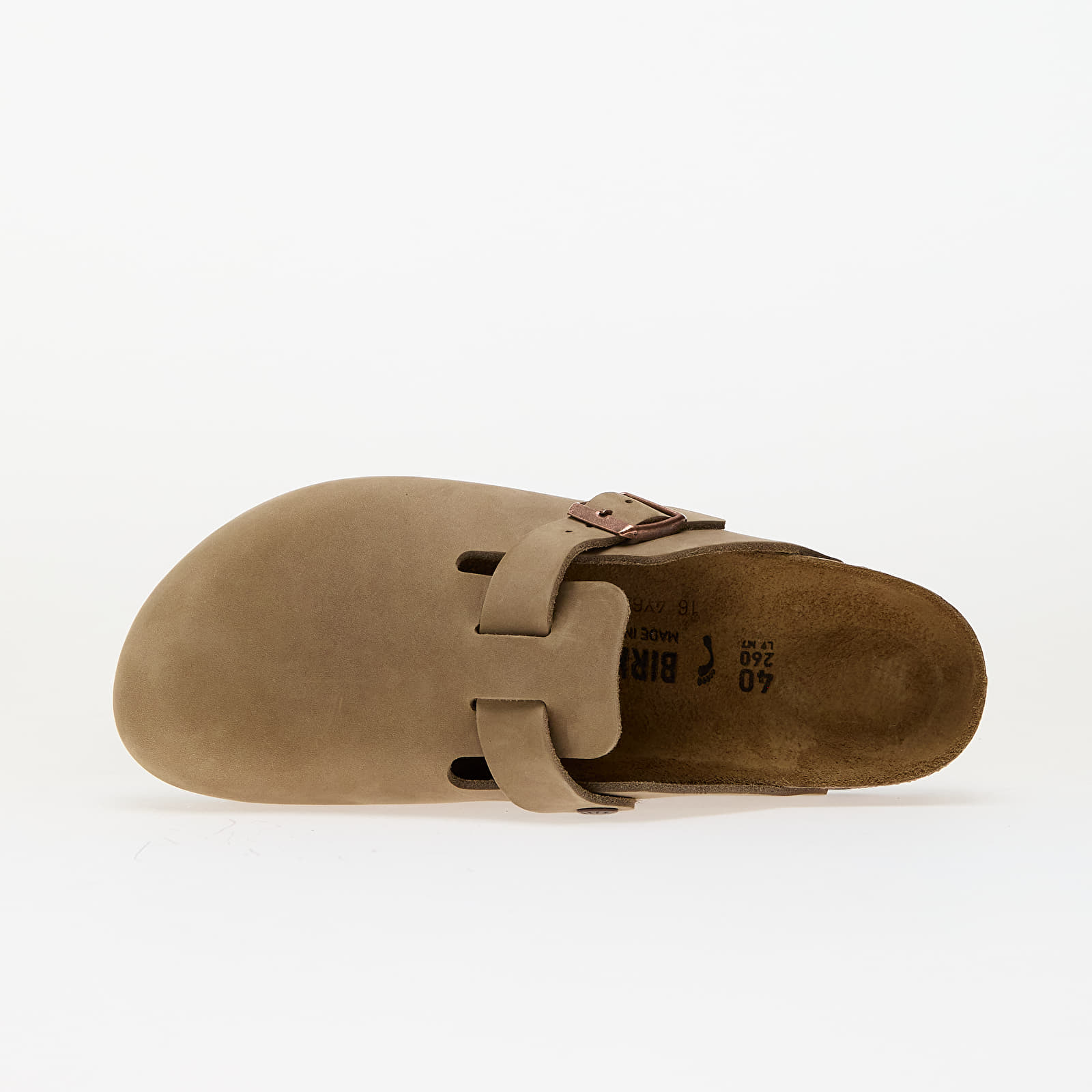 Men's shoes Birkenstock Boston Natural Leather Oiled Tabacco Brown