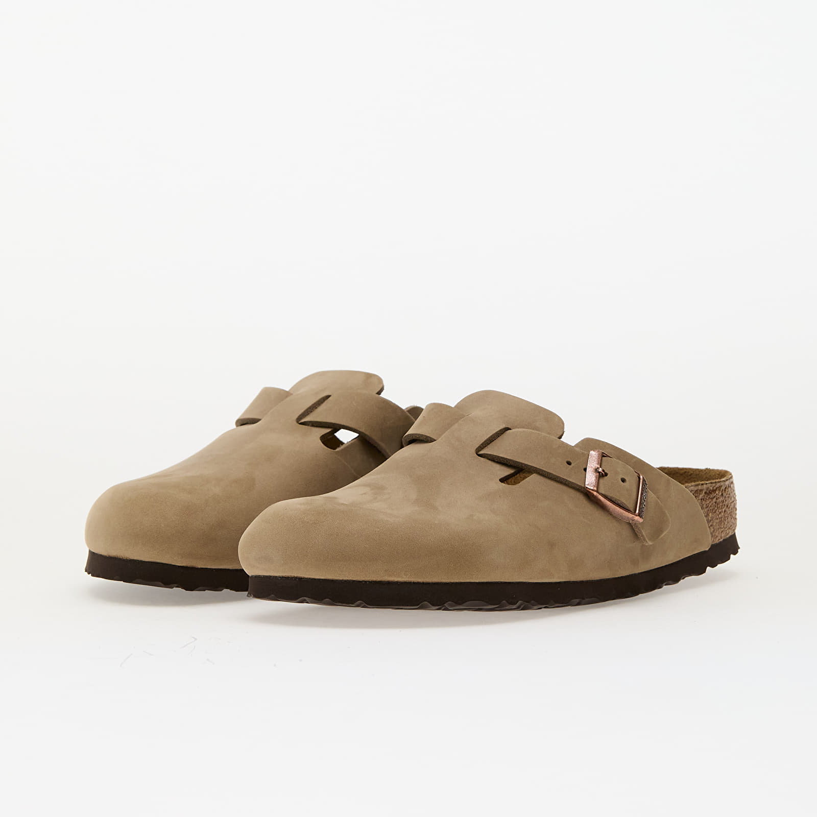 Men's shoes Birkenstock Boston Natural Leather Oiled Tabacco Brown