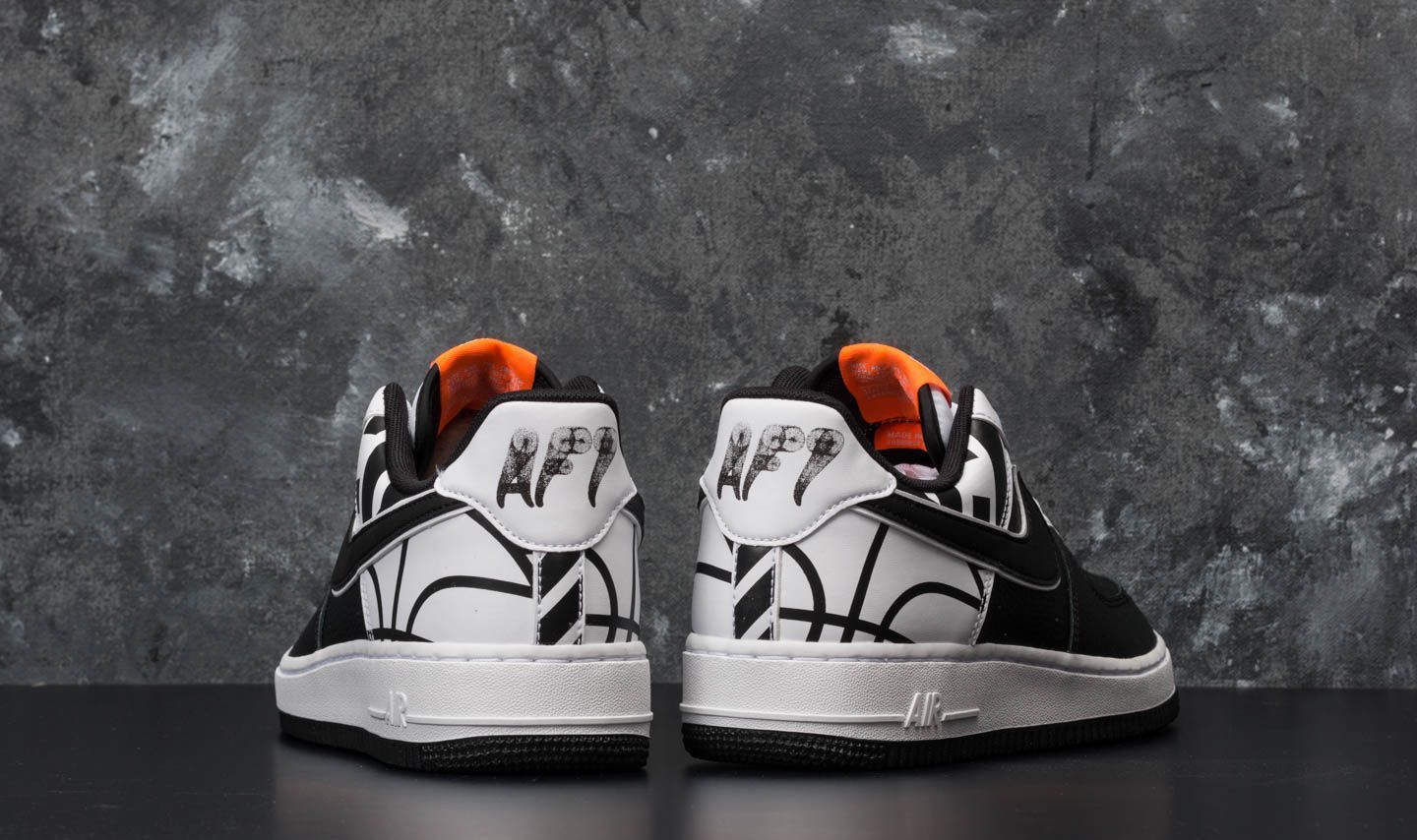 Men s shoes Nike Air Force 1 07 LV8 Black Black White Footshop