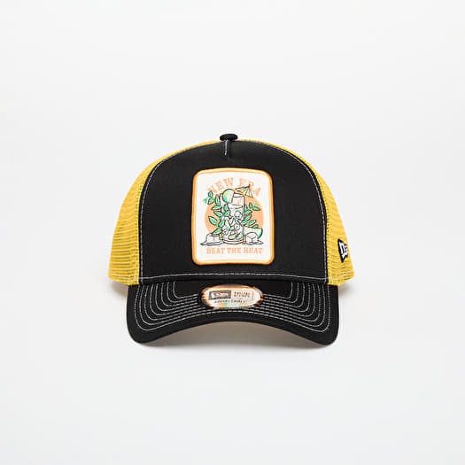 New Era 9FORTY Af Trucker Summer Patch Black/ Grilled Yellow