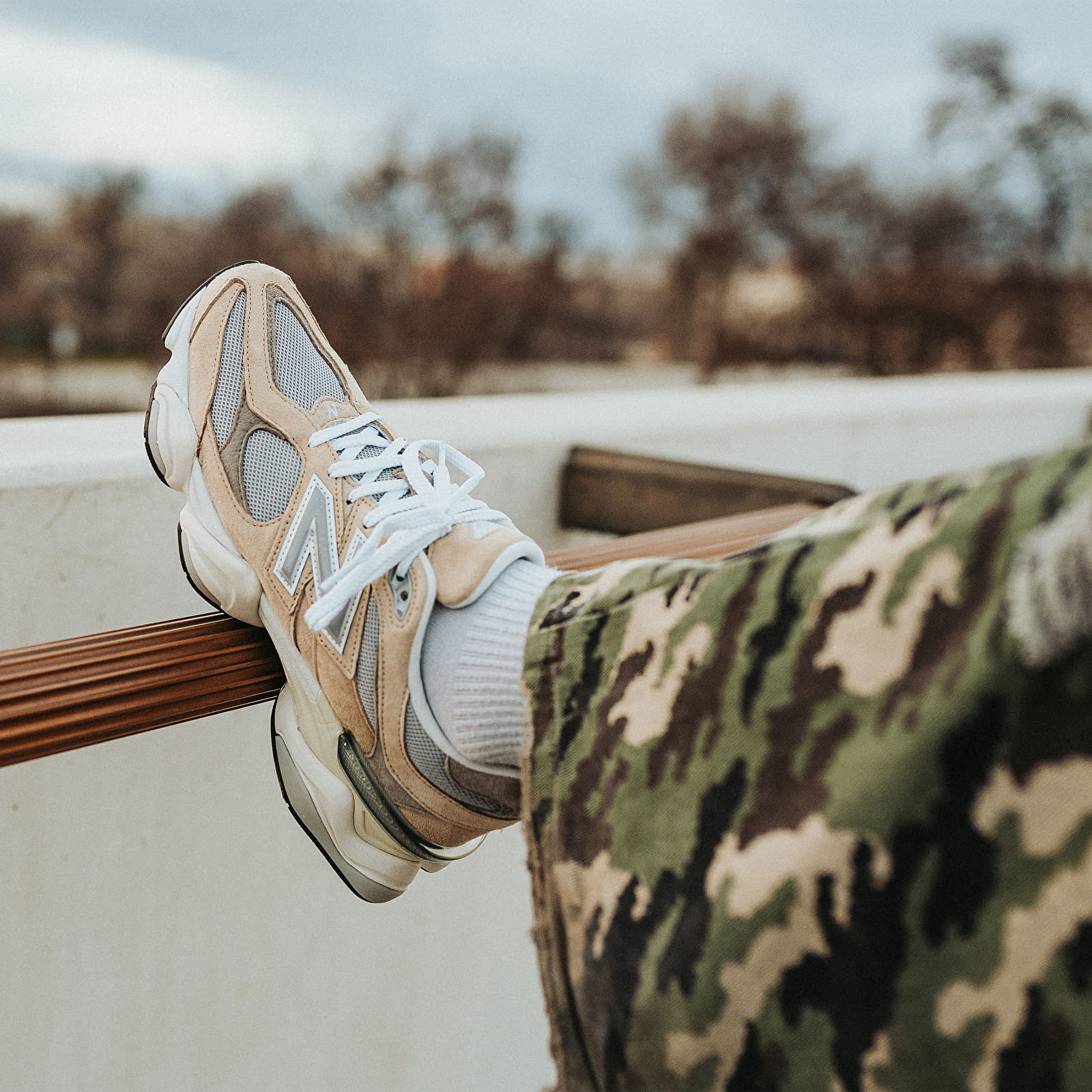 Männer New Balance 9060 V1 Incense/ Raincloud/ Arid Stone