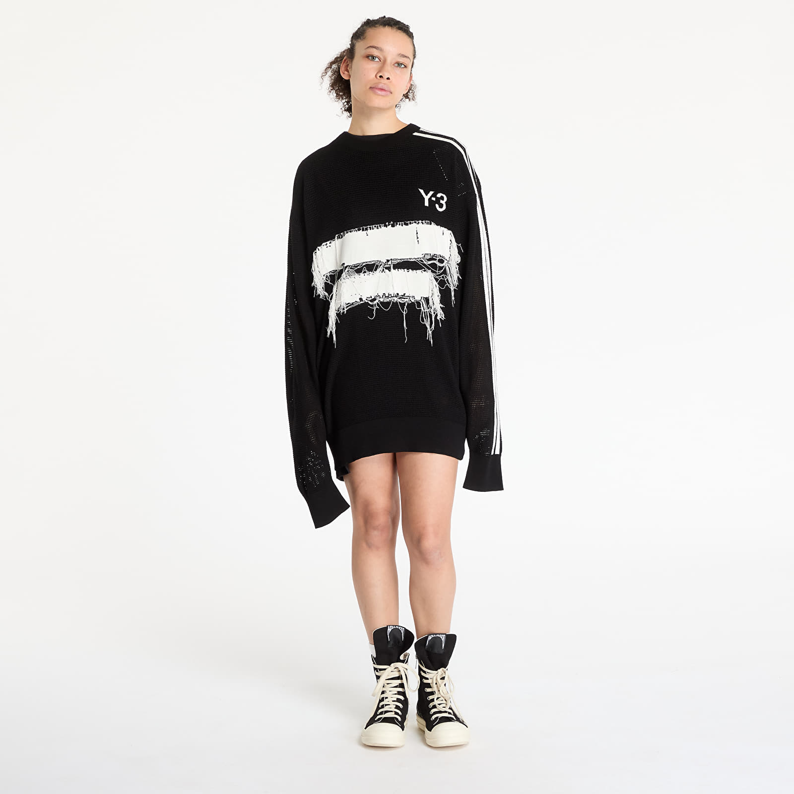 Sweaters Y-3 Graphic Knit Crew Sweatshirt UNISEX Black