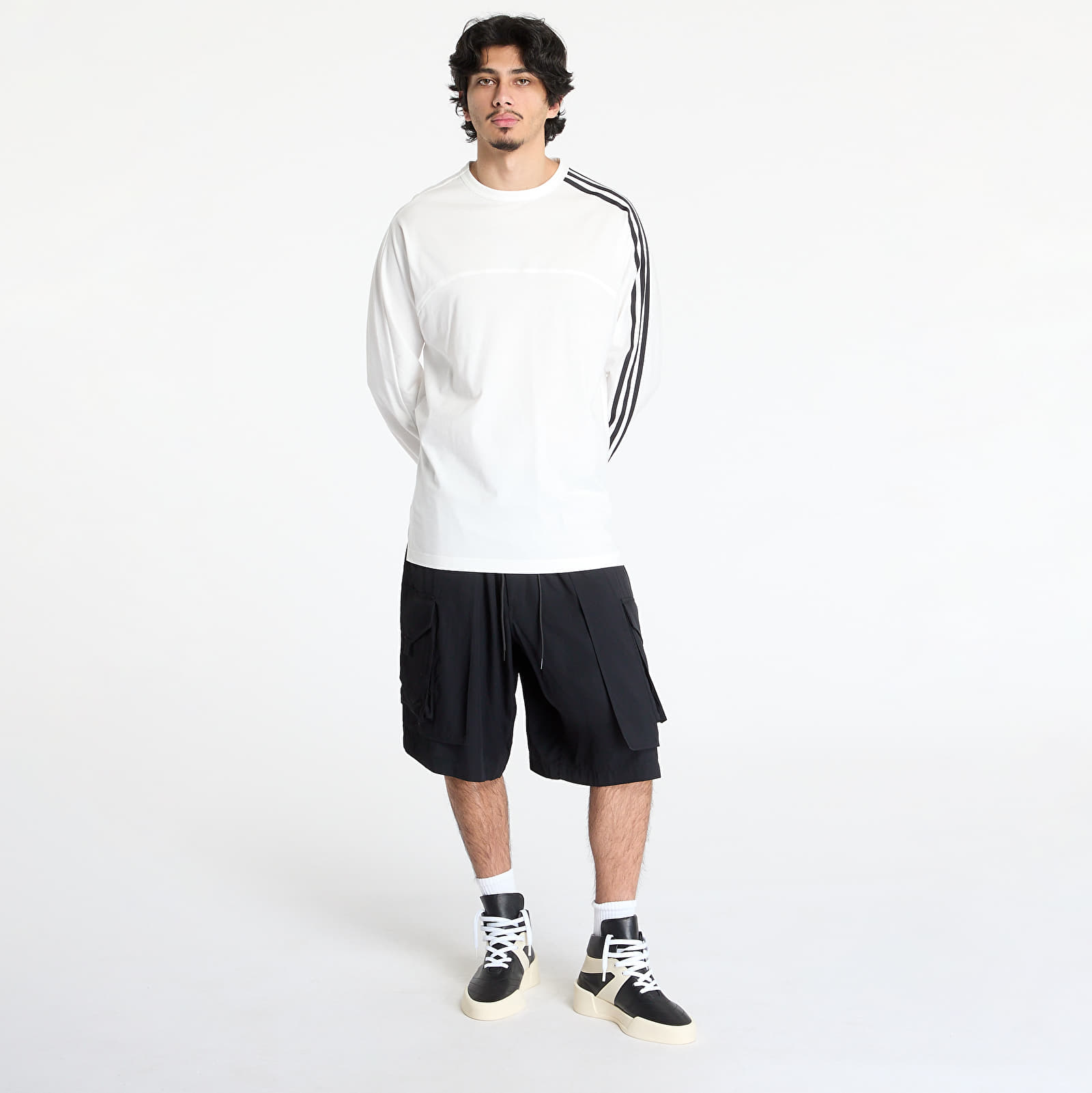 T-shirts Y-3 3-Stripes Long Sleeve Long-Sleeve Top UNISEX Core White