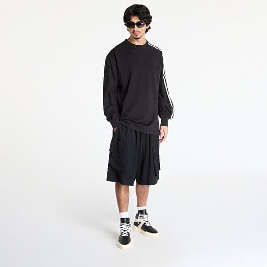 Koszulki Y-3 3-Stripes Long Sleeve Top UNISEX Black | Footshop
