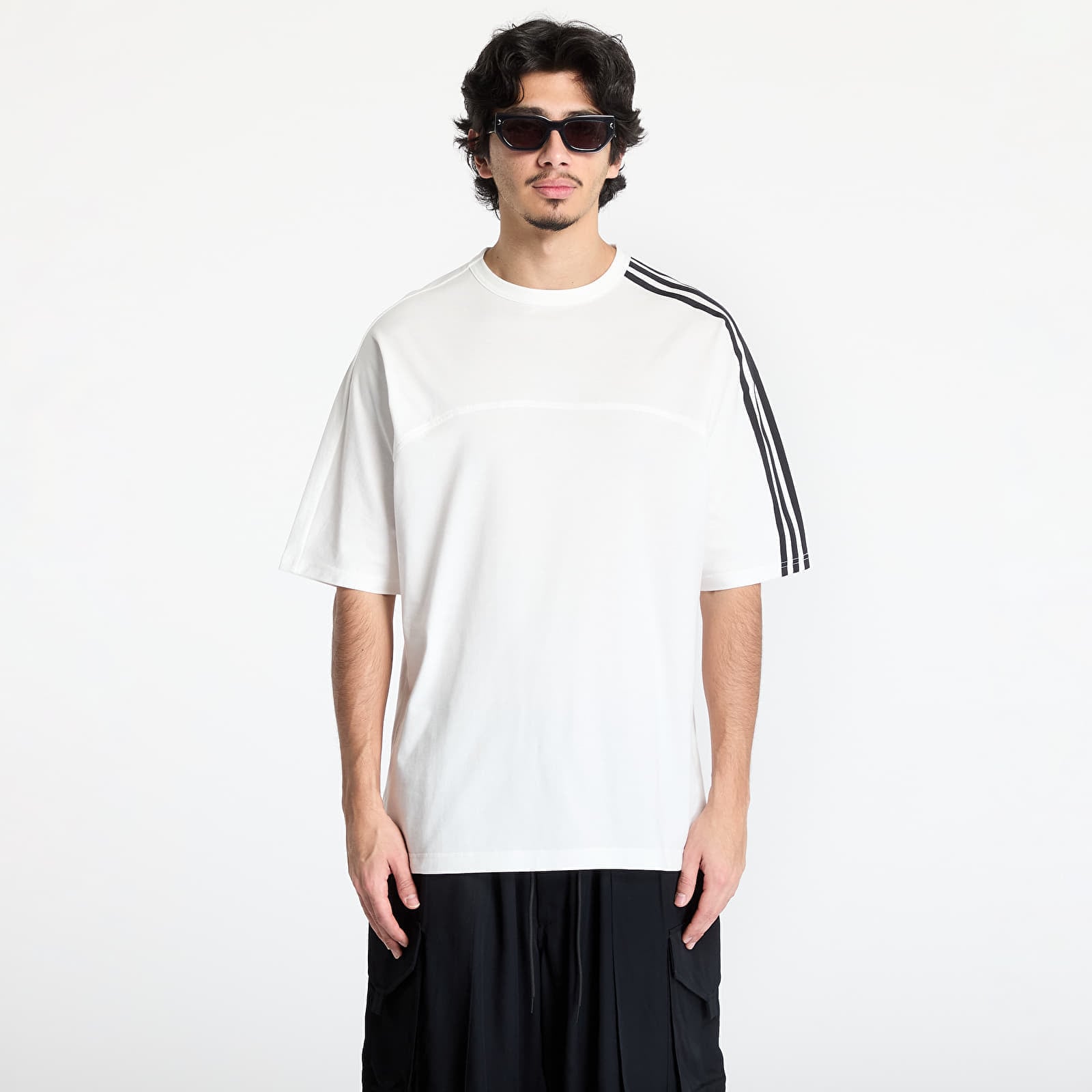 Tricou Y-3 3-Stripes Short Sleeve T-Shirt UNISEX Core White S