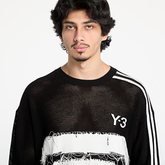 Sweaters Y-3 Graphic Knit Crew Sweatshirt UNISEX Black