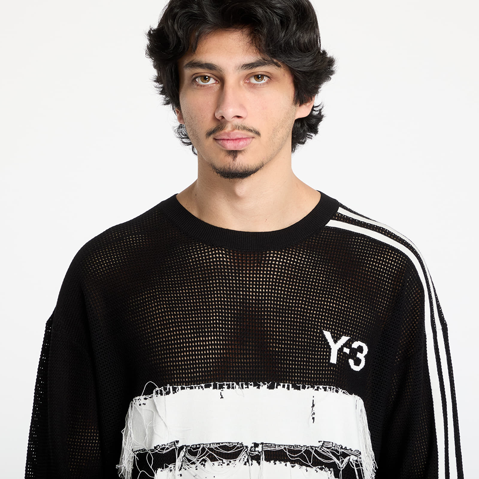 Sweaters Y-3 Graphic Knit Crew Sweatshirt UNISEX Black