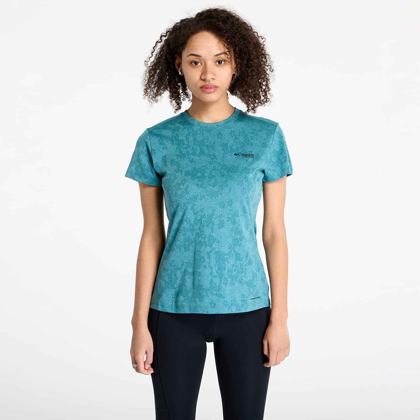 Women's T-shirts Columbia Bluebird Canyon™ Short Sleeve Crew T-Shirt River Blue Popflorid Jacquard