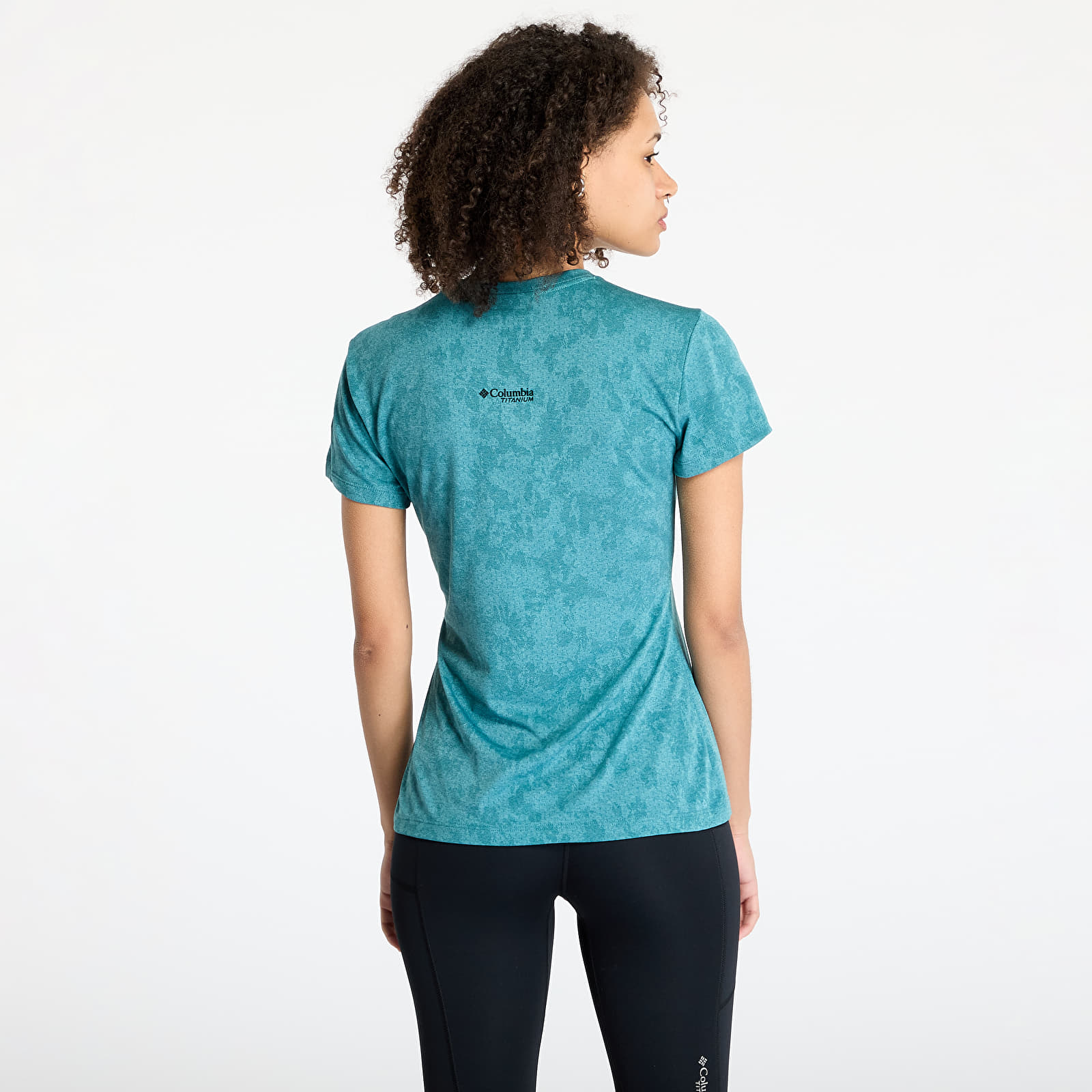 Women's T-shirts Columbia Bluebird Canyon™ Short Sleeve Crew T-Shirt River Blue Popflorid Jacquard