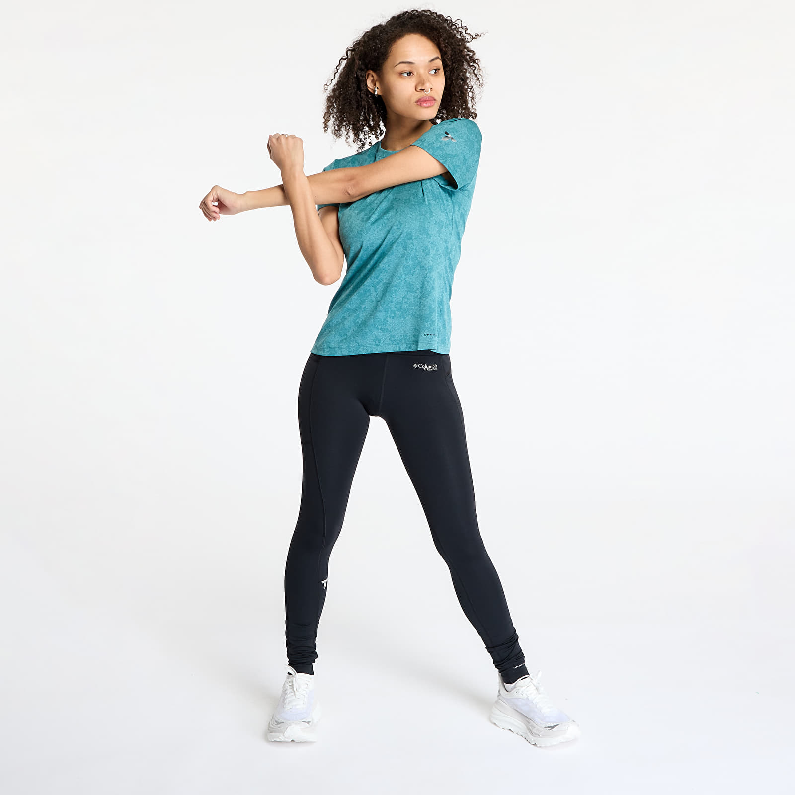 Women's T-shirts Columbia Bluebird Canyon™ Short Sleeve Crew T-Shirt River Blue Popflorid Jacquard