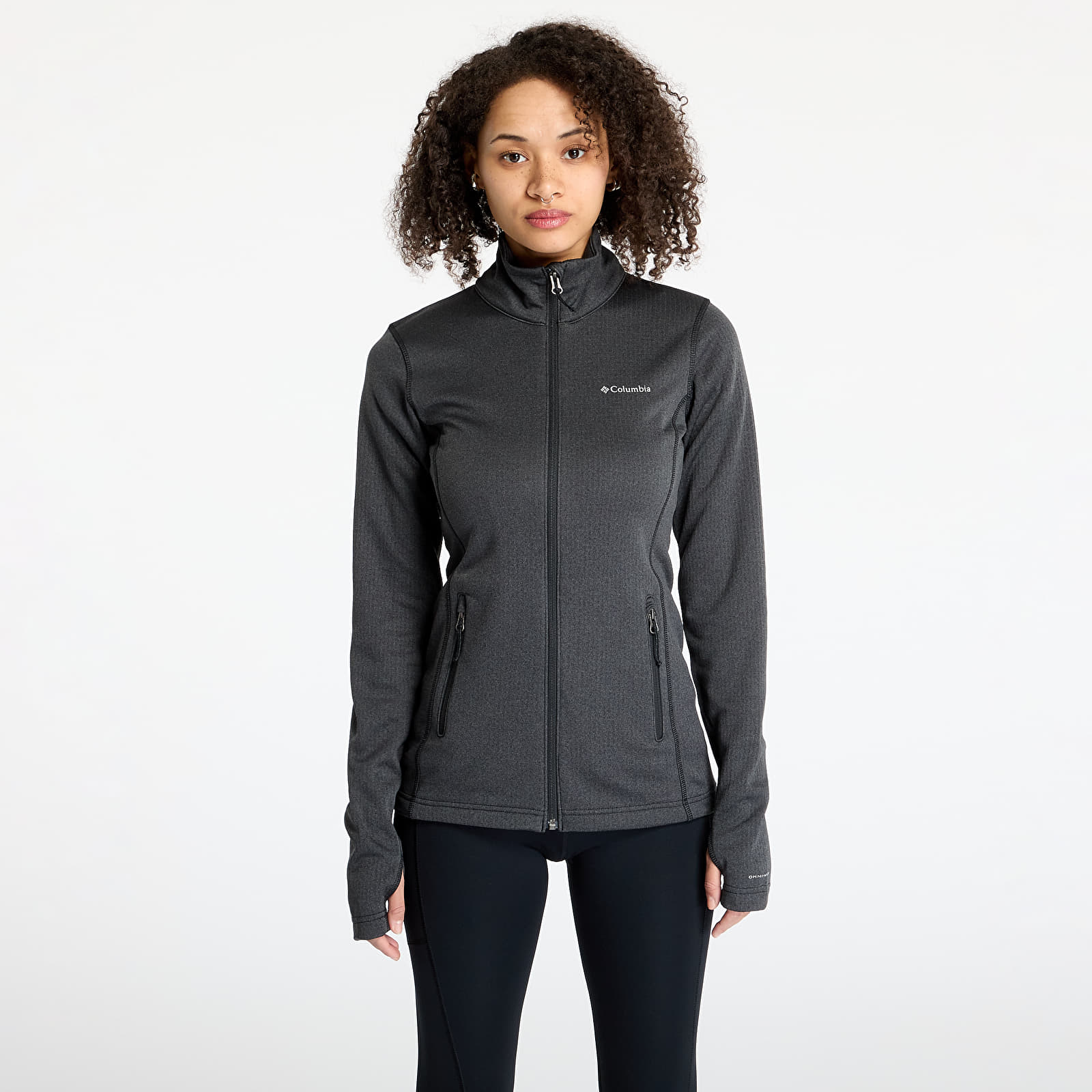 Bluzy z kapturem Columbia W Park View™ Grid Fleece Full Zip Black Heather