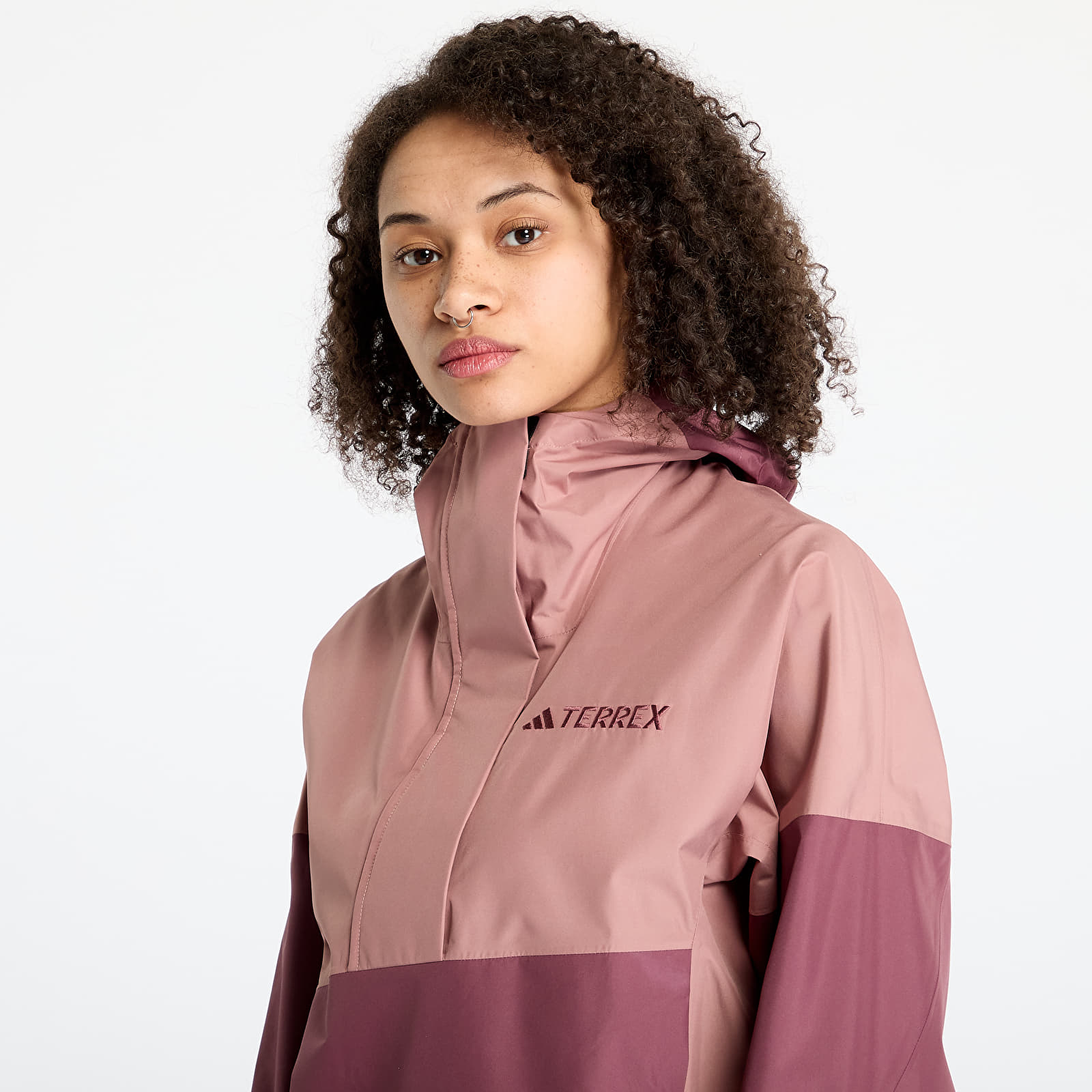 Női kabátok adidas Terrex Xploric 2.5 Layer Climaproof Anorak Red/ Warm Clay
