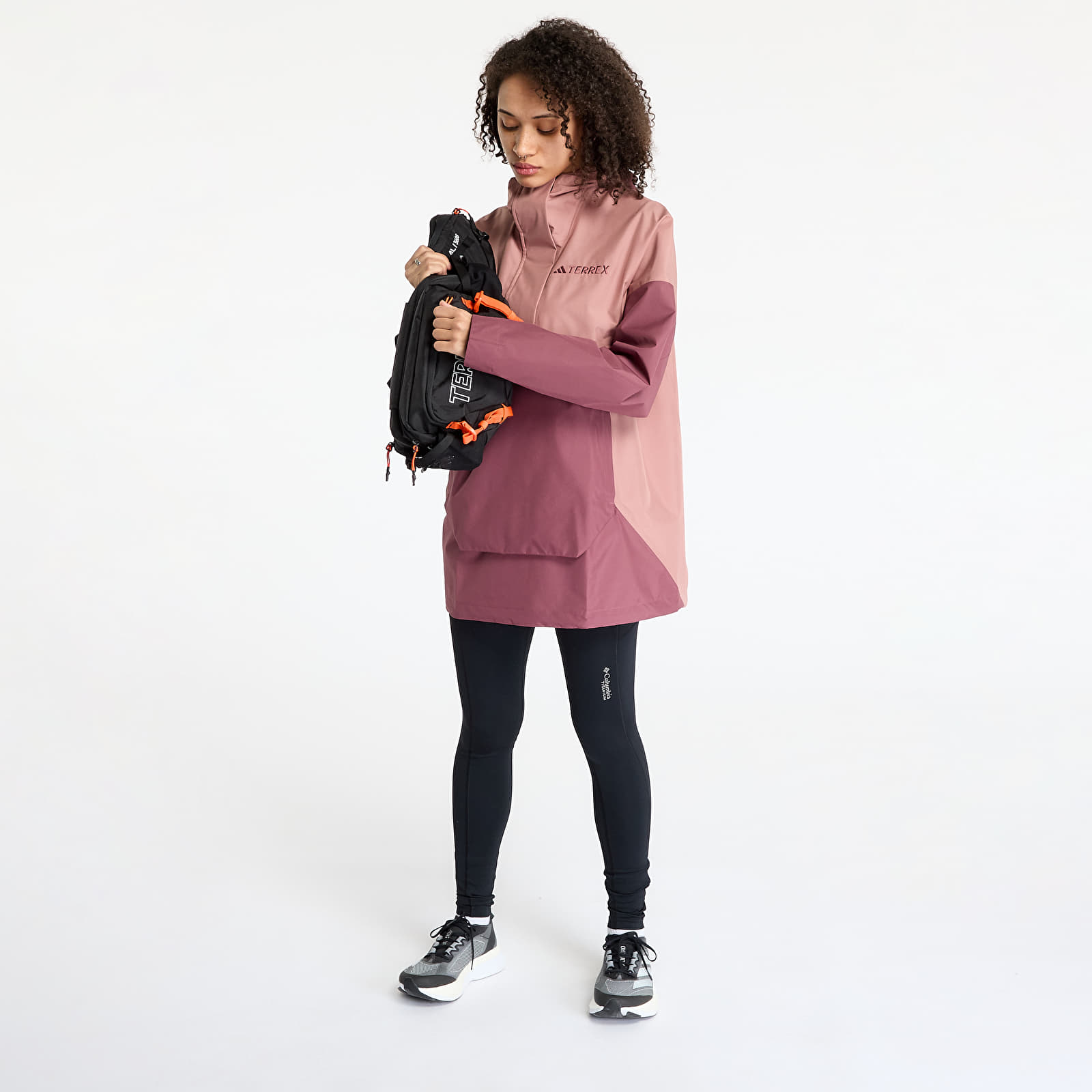 Női kabátok adidas Terrex Xploric 2.5 Layer Climaproof Anorak Red/ Warm Clay