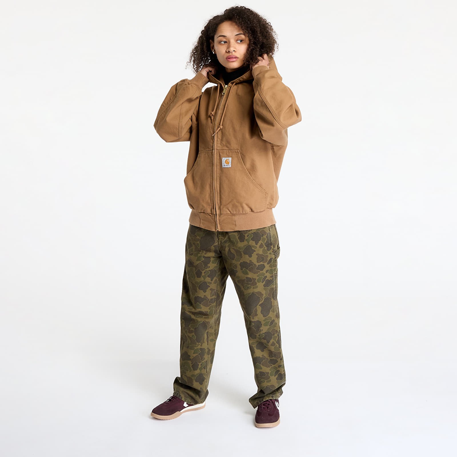 Bundy Carhartt WIP OG Active Jacket UNISEX Hamilton Brown Rinsed