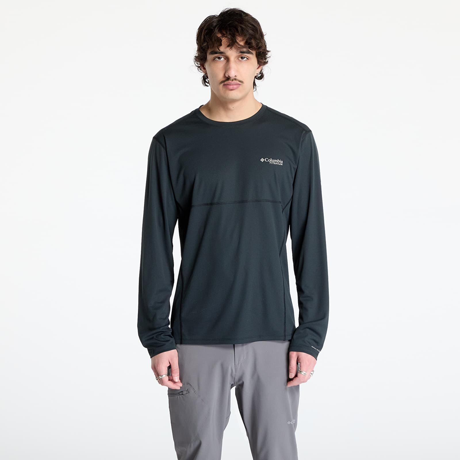 Miesten T-paidat Columbia Cirque River™ Pro Longsleeve Crew T-Shirt Black