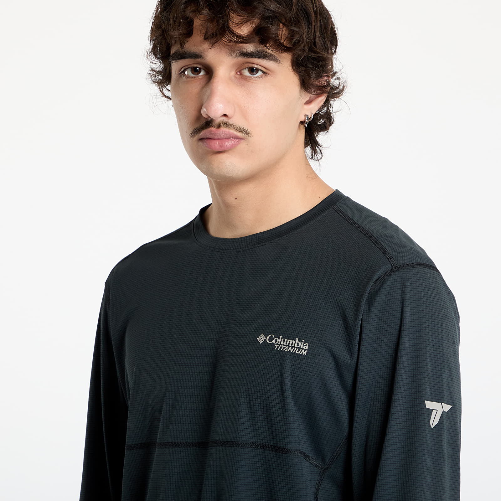 Miesten T-paidat Columbia Cirque River™ Pro Longsleeve Crew T-Shirt Black