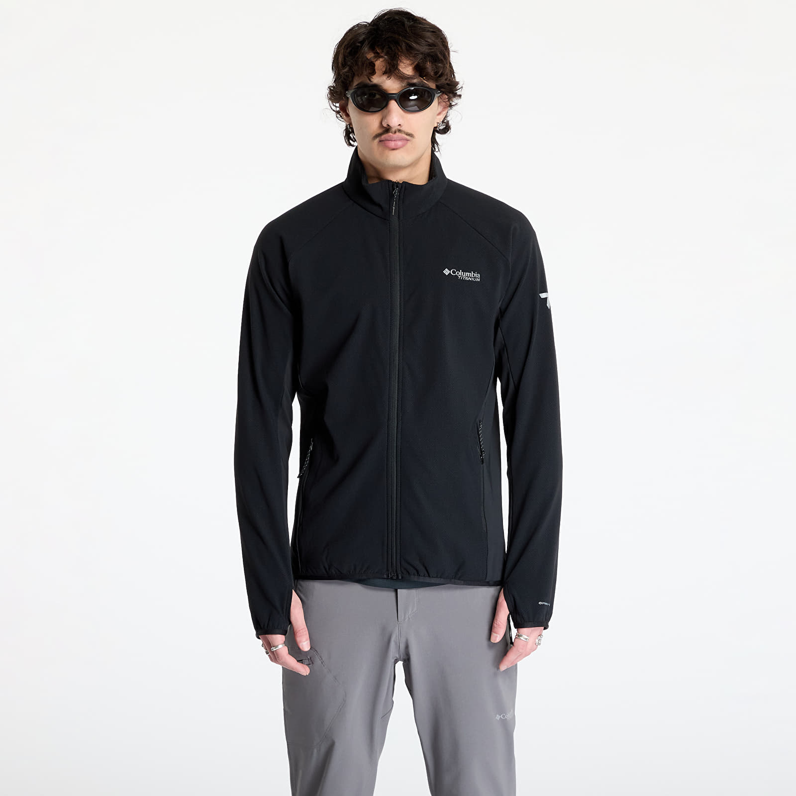 Pánské mikiny Columbia Spectre Ridge™ Tech Fleece Full-Zip II Black