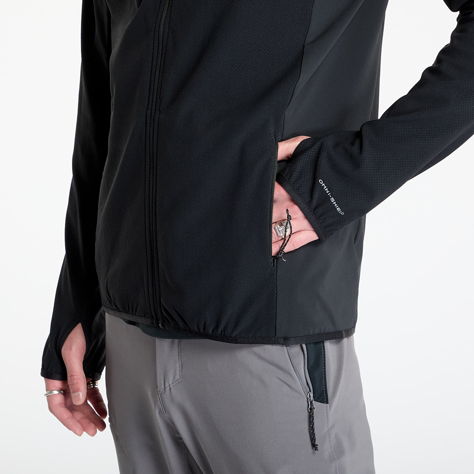 Pánské mikiny Columbia Spectre Ridge™ Tech Fleece Full-Zip II Black