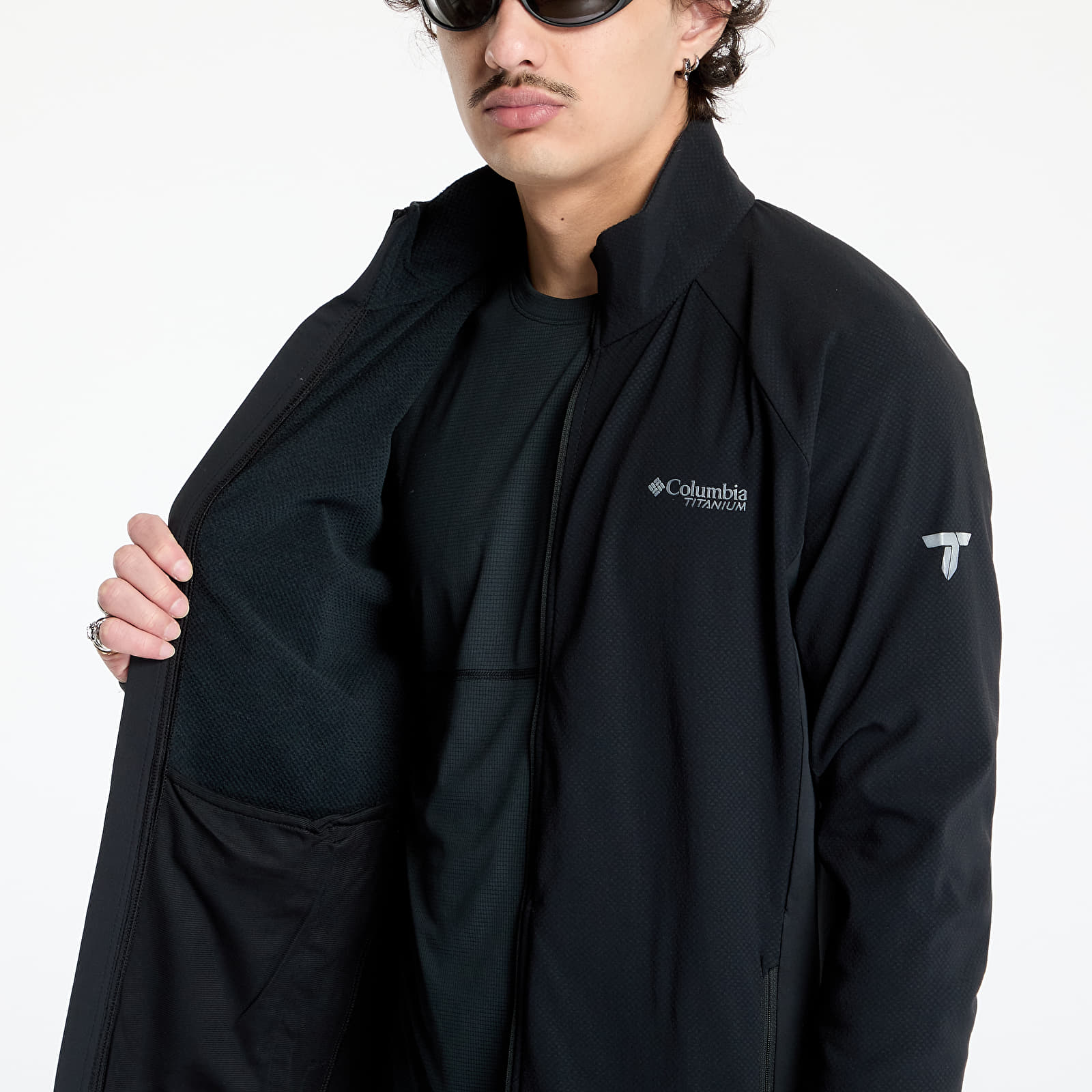 Pánské mikiny Columbia Spectre Ridge™ Tech Fleece Full-Zip II Black