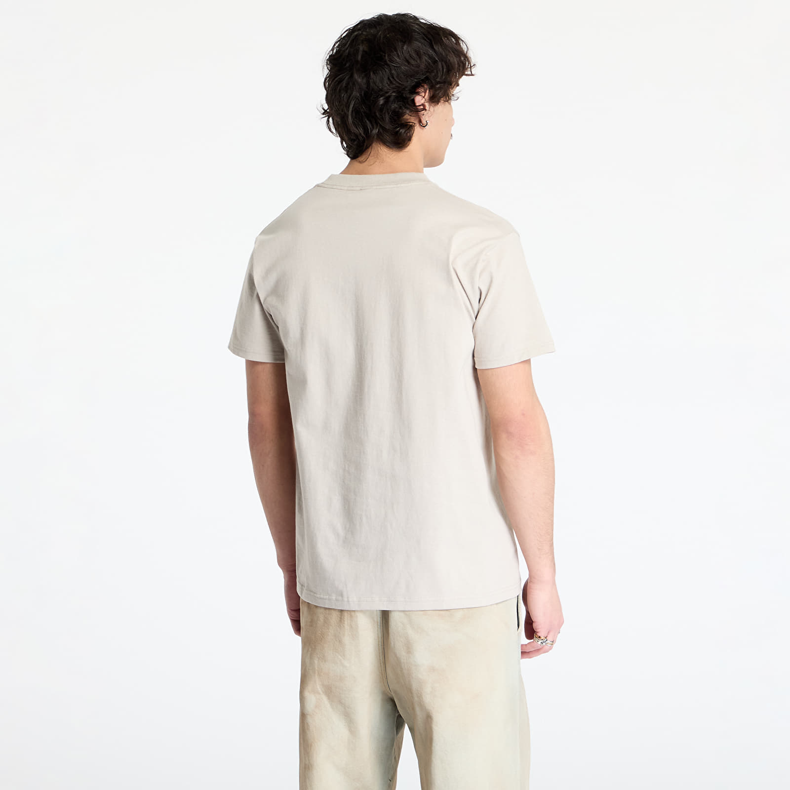 Männer T-Shirts OBEY Osaka Photo T-Shirt Silver Grey