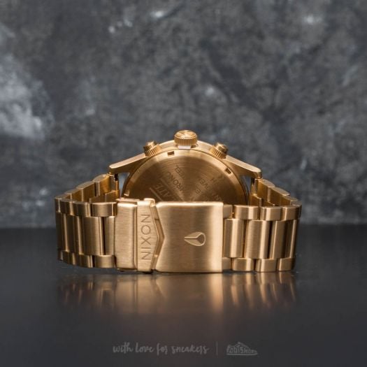 Nixon sentry chrono all gold clearance
