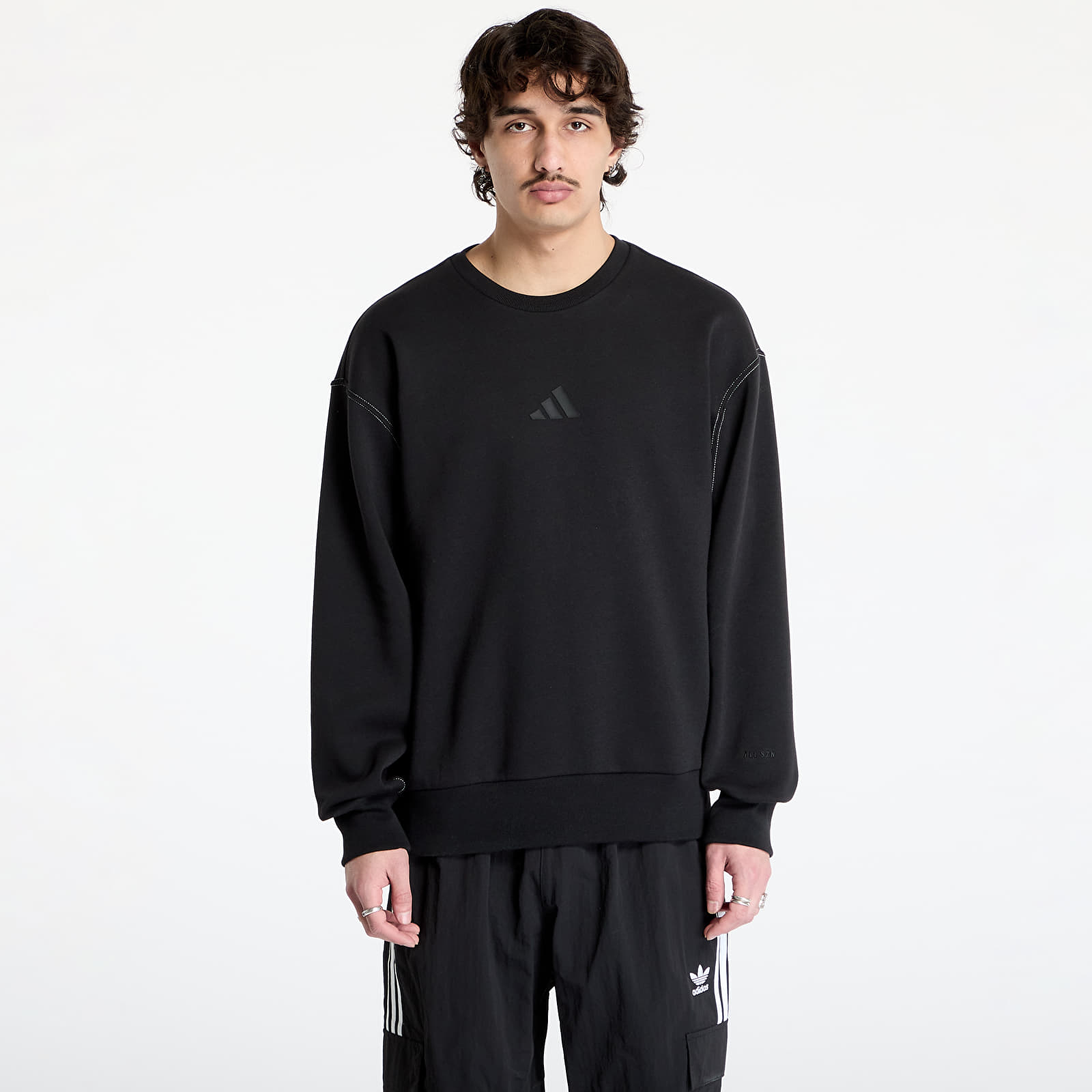 Hoodies and sweatshirts  adidas All Szn Graphic Crew Sweatshirt Black/ Black/ Black