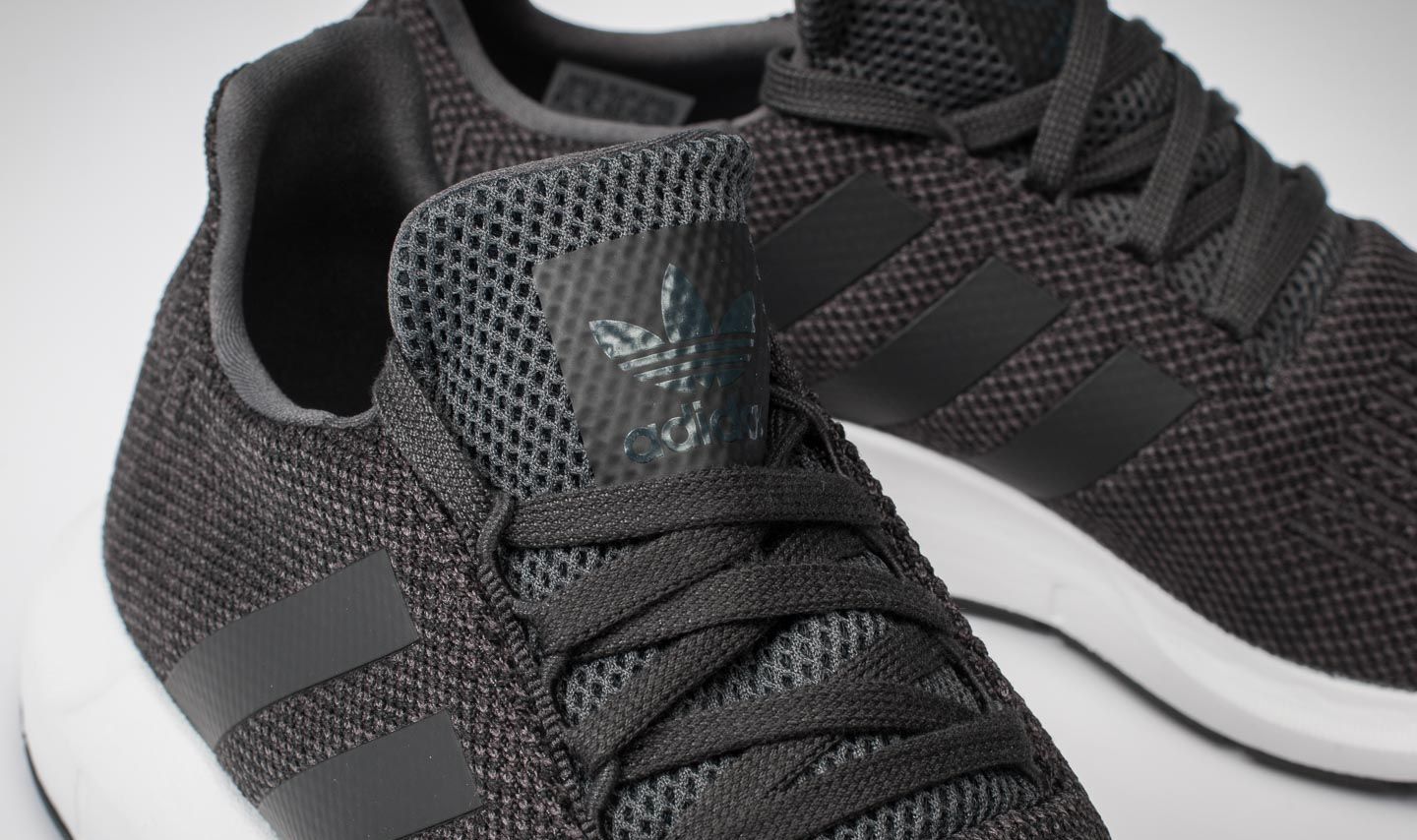 Adidas swift run trainers core black carbon white new arrivals