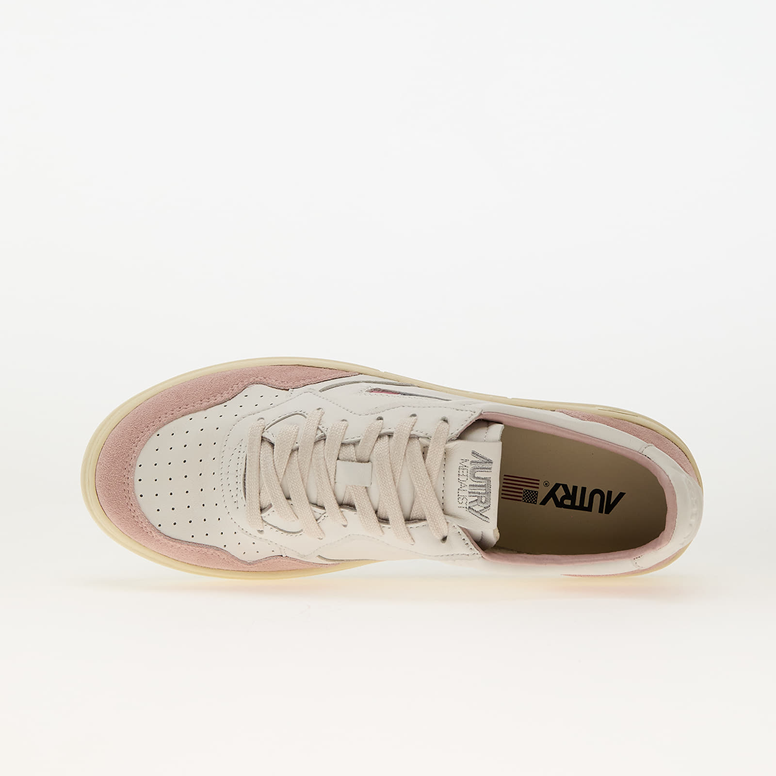 Pánské tenisky a boty Autry Medalist Low Man Goat/ Suede White/ Powder