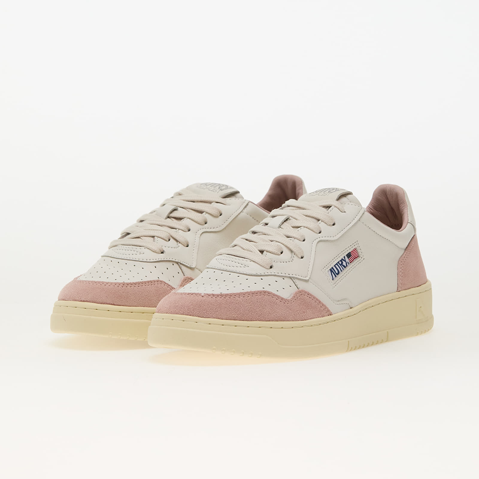 Pánské tenisky a boty Autry Medalist Low Man Goat/ Suede White/ Powder
