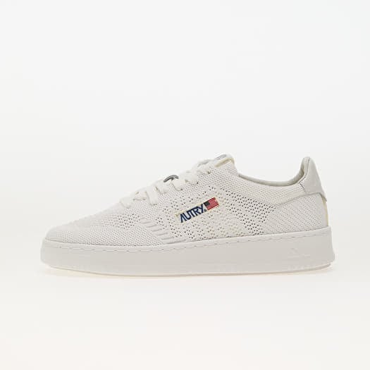 Autry Easeknit Low Man Knit/ Leather White