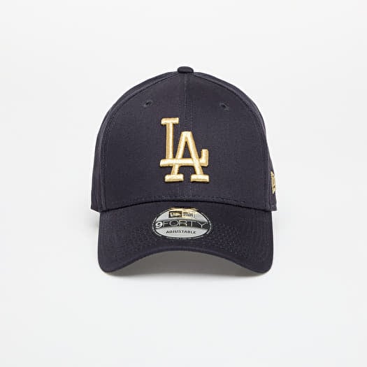 New Era MLB Metallic 9FORTY Los Angeles Dodgers Navy/ Metallic Gold