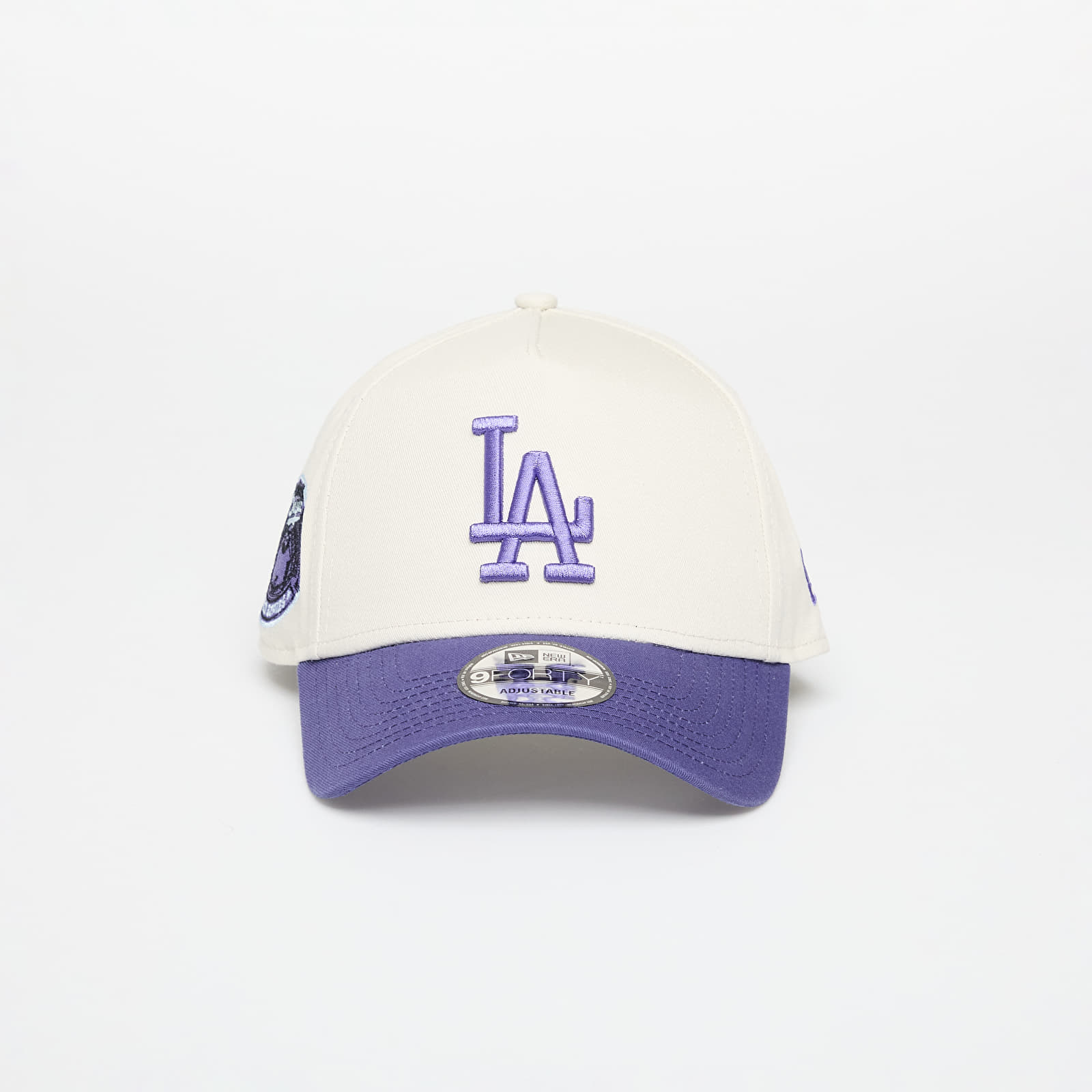 Caps New Era Aframe MLB Ws Patch Los Angeles Dodgers Ivory/ Purple