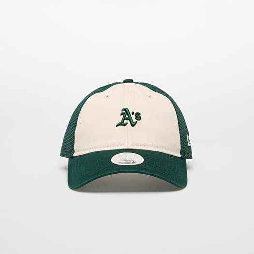 Καπέλα New Era Trucker MLB 9TWENTY Oakland Athletics Light Cream/ Dark Green