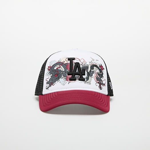 Šiltovka New Era 9FORTY Af Trucker MLB Graphic Los Angeles Dodgers White