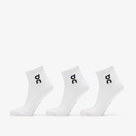 On Logo Sock Mid 3-Pack White