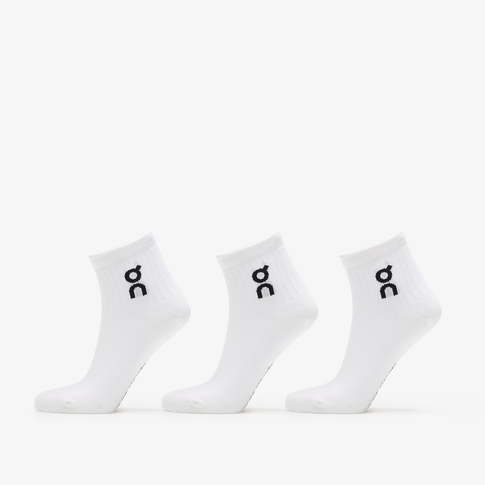 Ponožky On Logo Sock Mid 3-Pack White