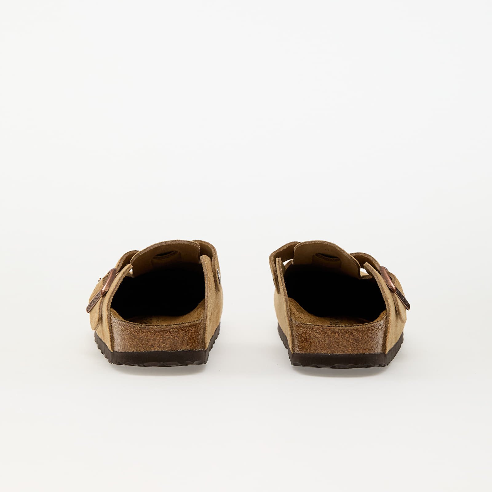 Women's shoes Birkenstock Boston Suede Leather Latte Cream