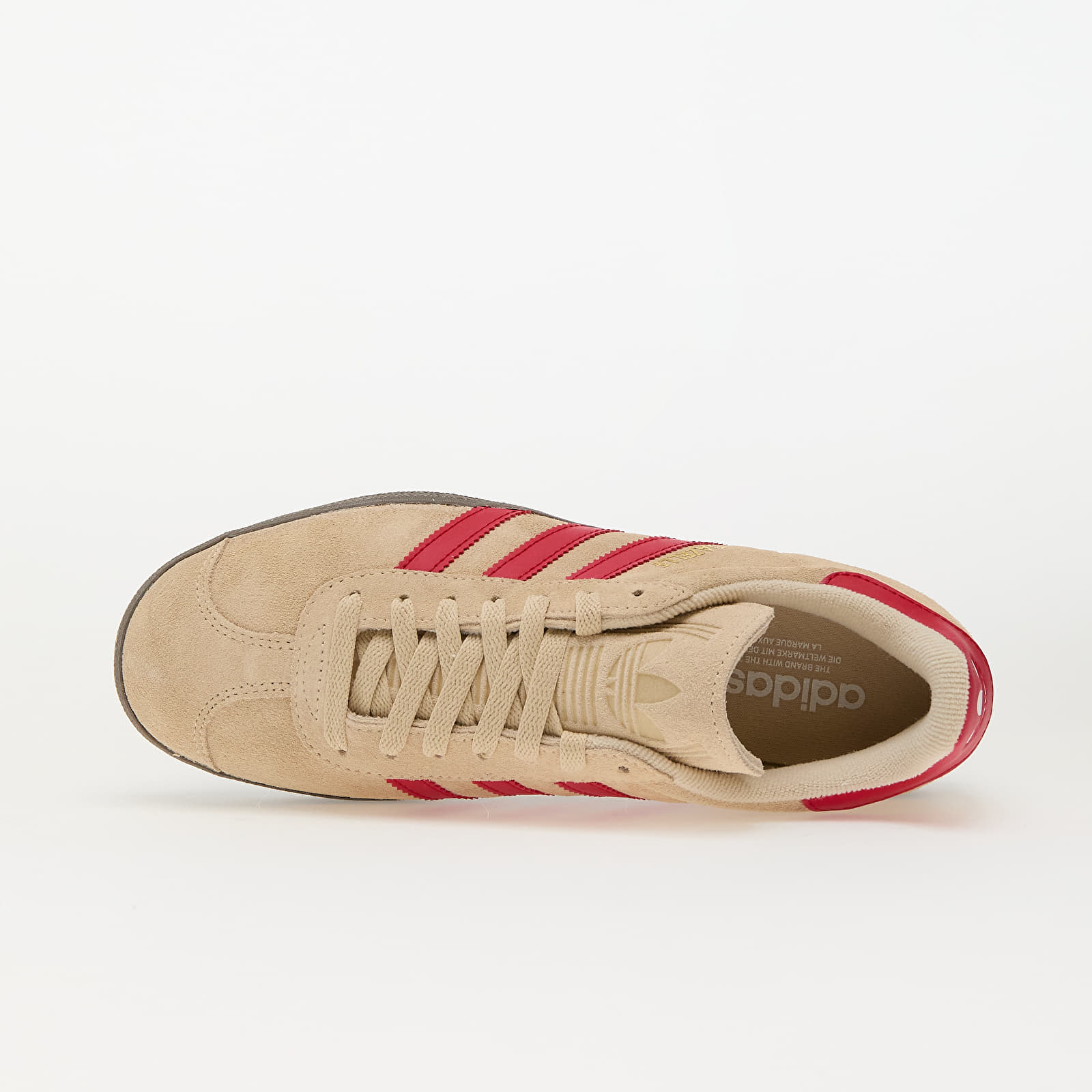 Men's shoes adidas Gazelle Sand Strata/ Better Scarlet/ Ftw White