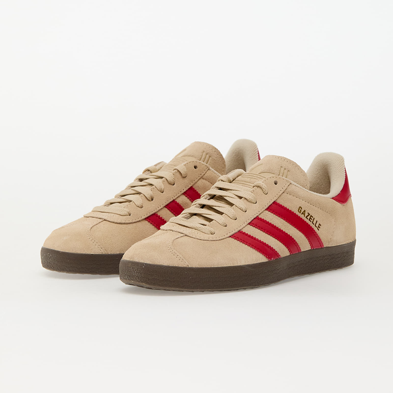 Men's shoes adidas Gazelle Sand Strata/ Better Scarlet/ Ftw White