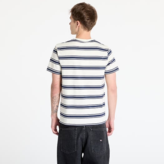 T-shirts FRED PERRY Fine Stripe T-Shirt Ecru | Footshop