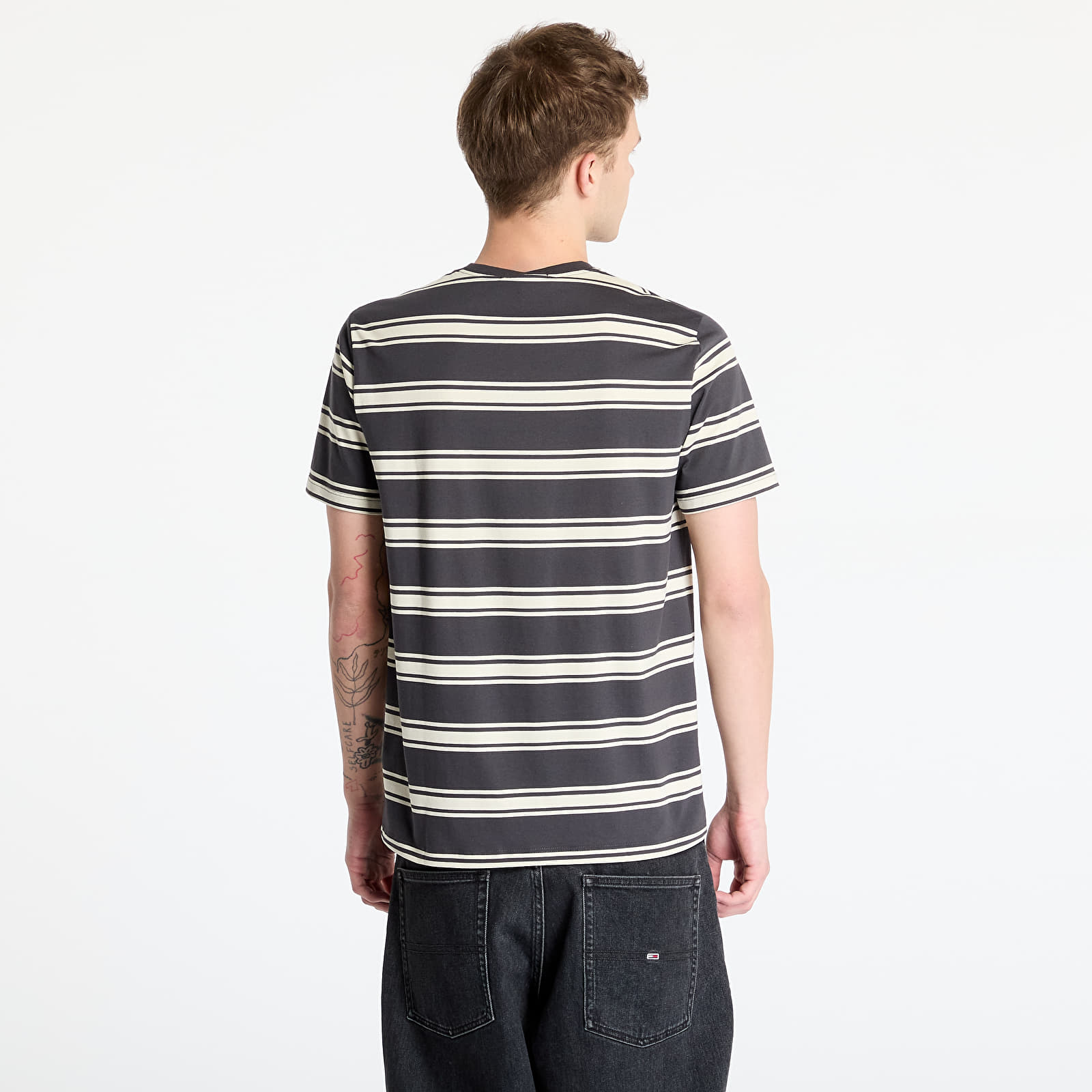 T-Shirts FRED PERRY Fine Stripe T-Shirt Anchor Grey