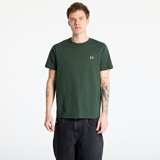FRED PERRY Crew Neck T-Shirt Court Green