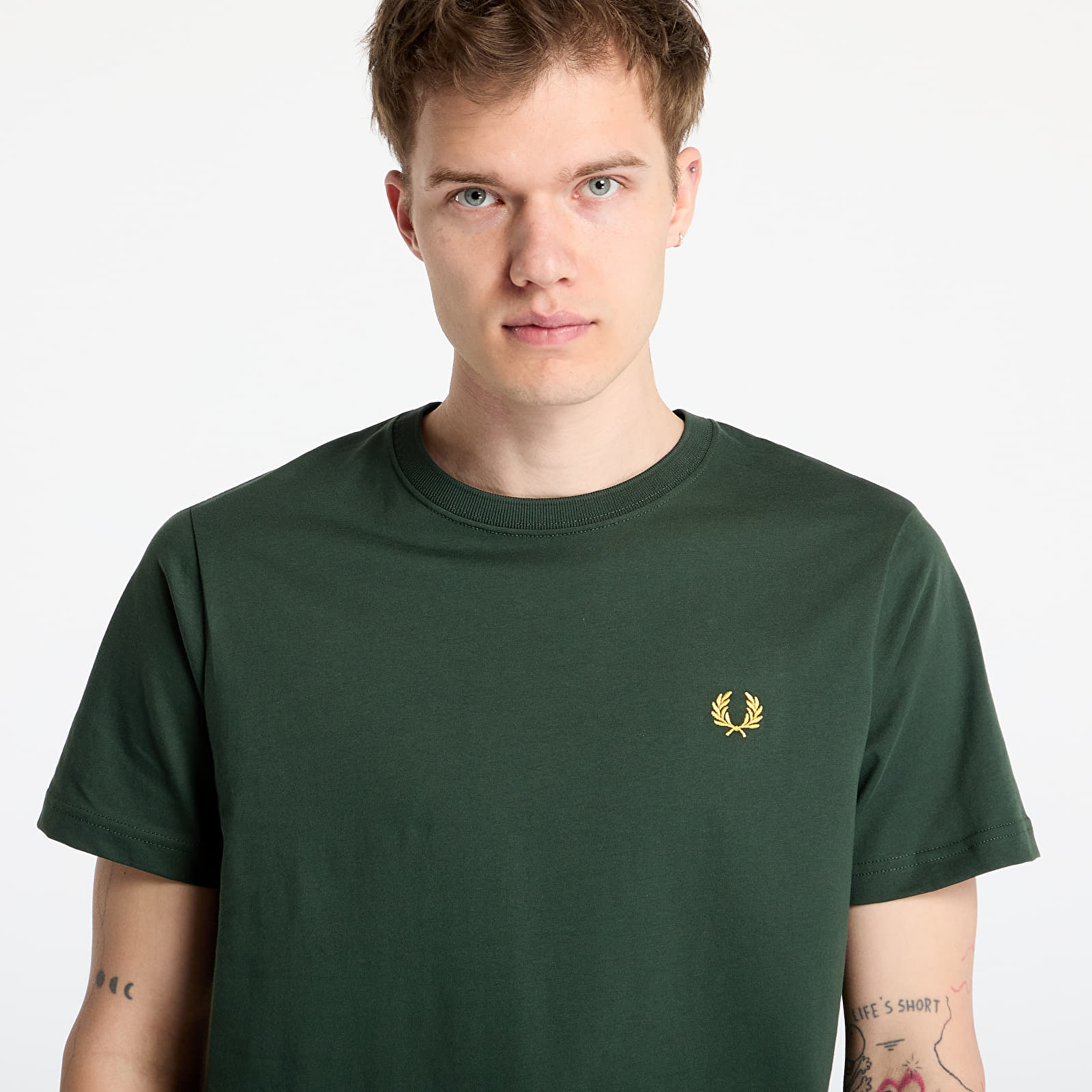T-shirty męskie FRED PERRY Crew Neck T-Shirt Court Green