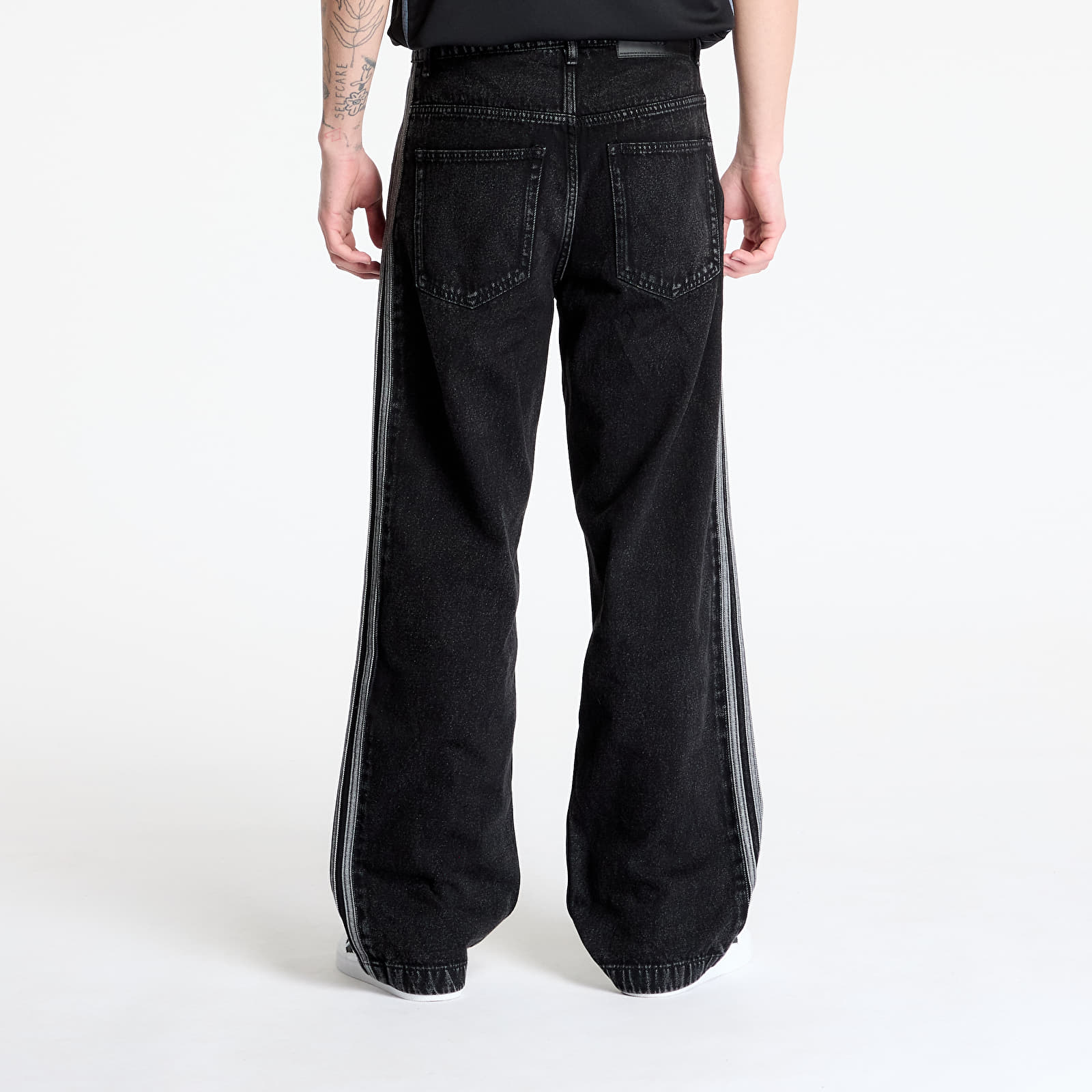 Džíny adidas Firebird Adicolor Denim Pants True Black Denim