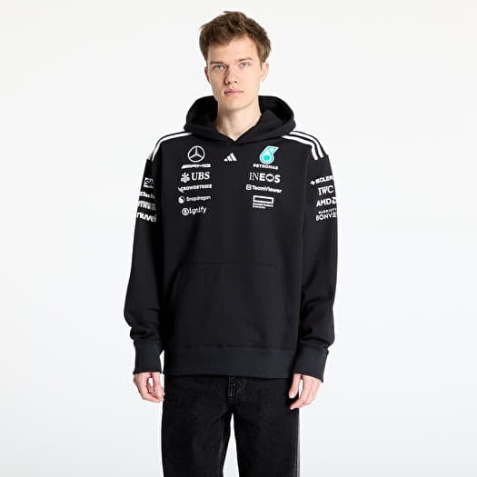 Mikina adidas x Mercedes Amg Petronas Formula One Team Team Hoodie Black/ Black/ White