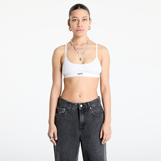 Off-White Off Rib Bralette White/ Black