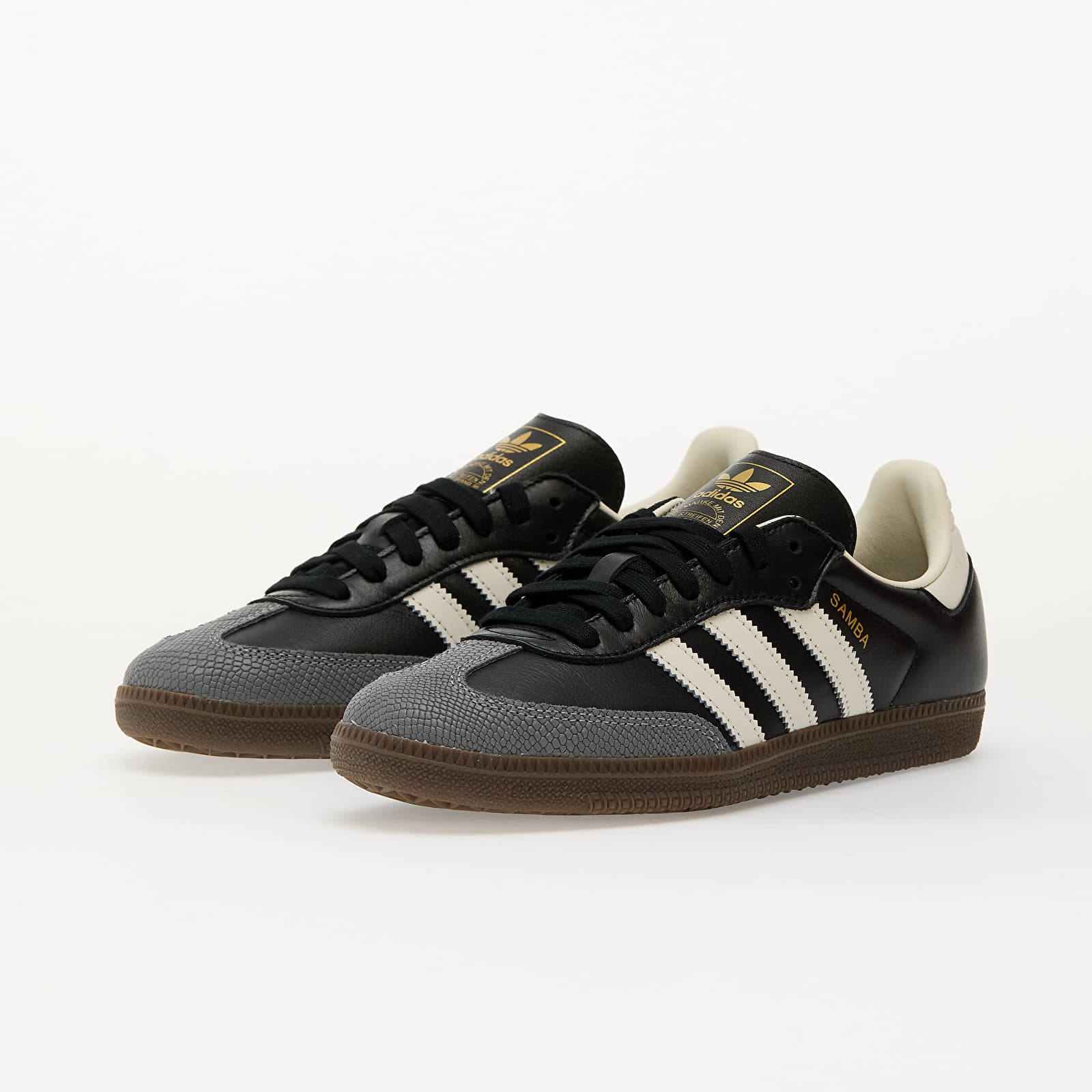 Damen Sneaker und Schuhe adidas Samba Og W Core Black/ Off White/ Gold Metallic