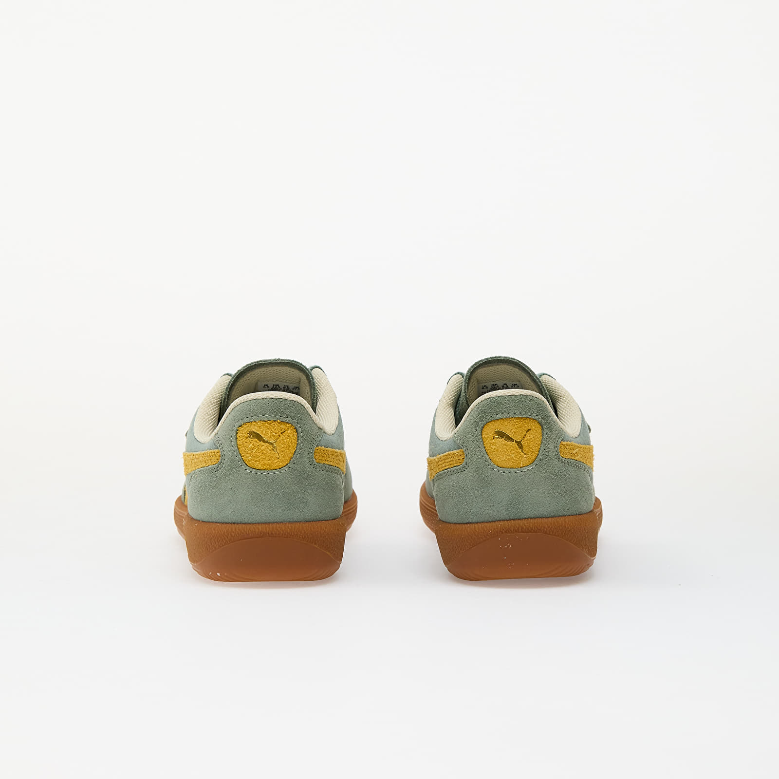 Férfi cipők Puma Palermo Weathered Green Moon-Sunny Yellow