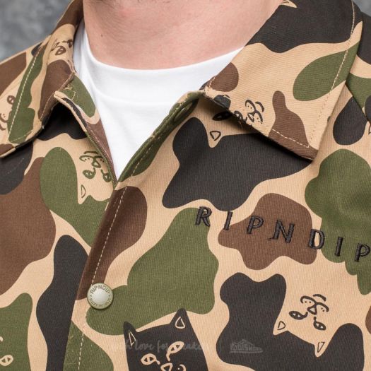 Coach Jackets RIPNDIP Praying Hands Twill Jacket Camo | Footshop