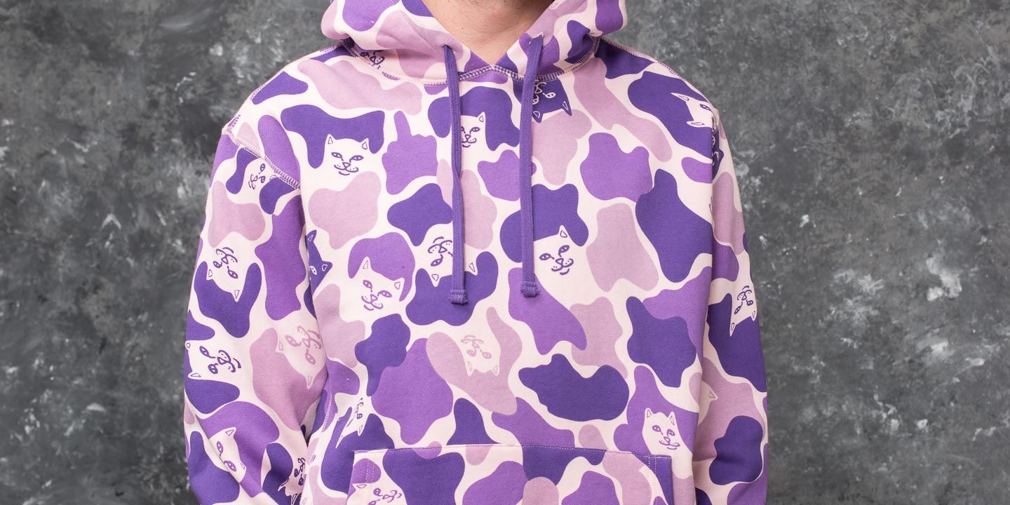 Purple camo sales ripndip hoodie